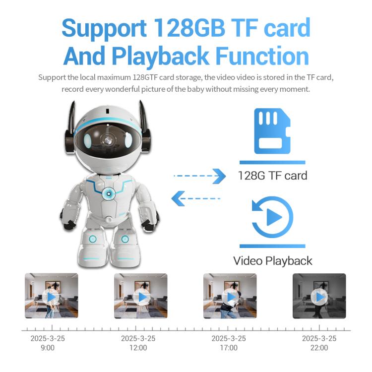 ESCAM PT205 5G WiFi Smart Robot Wireless AI Automatic Tracking Camera, Two Way Audio / Night Nersion, EU Plug, US Plug, UK Plug, AU Plug ESCAM PT205 5G WiFi Smart Robot Wireless AI Automatic Tracking Camera, Two Way Audio / Night Nersion, EU Plug, US Plug, UK Plug, AU Plug